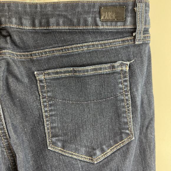 Paige Manhattan Bootcut Jeans Dark Wash Stretch Mid Rise Denim Women's Size 34 - Picture 4 of 11